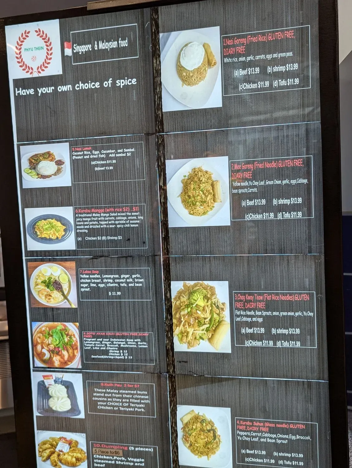 Menu 5