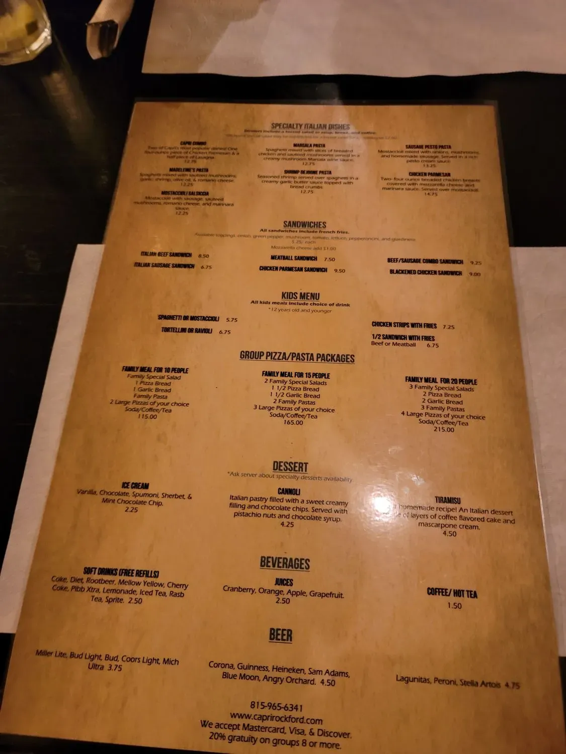 Menu 2