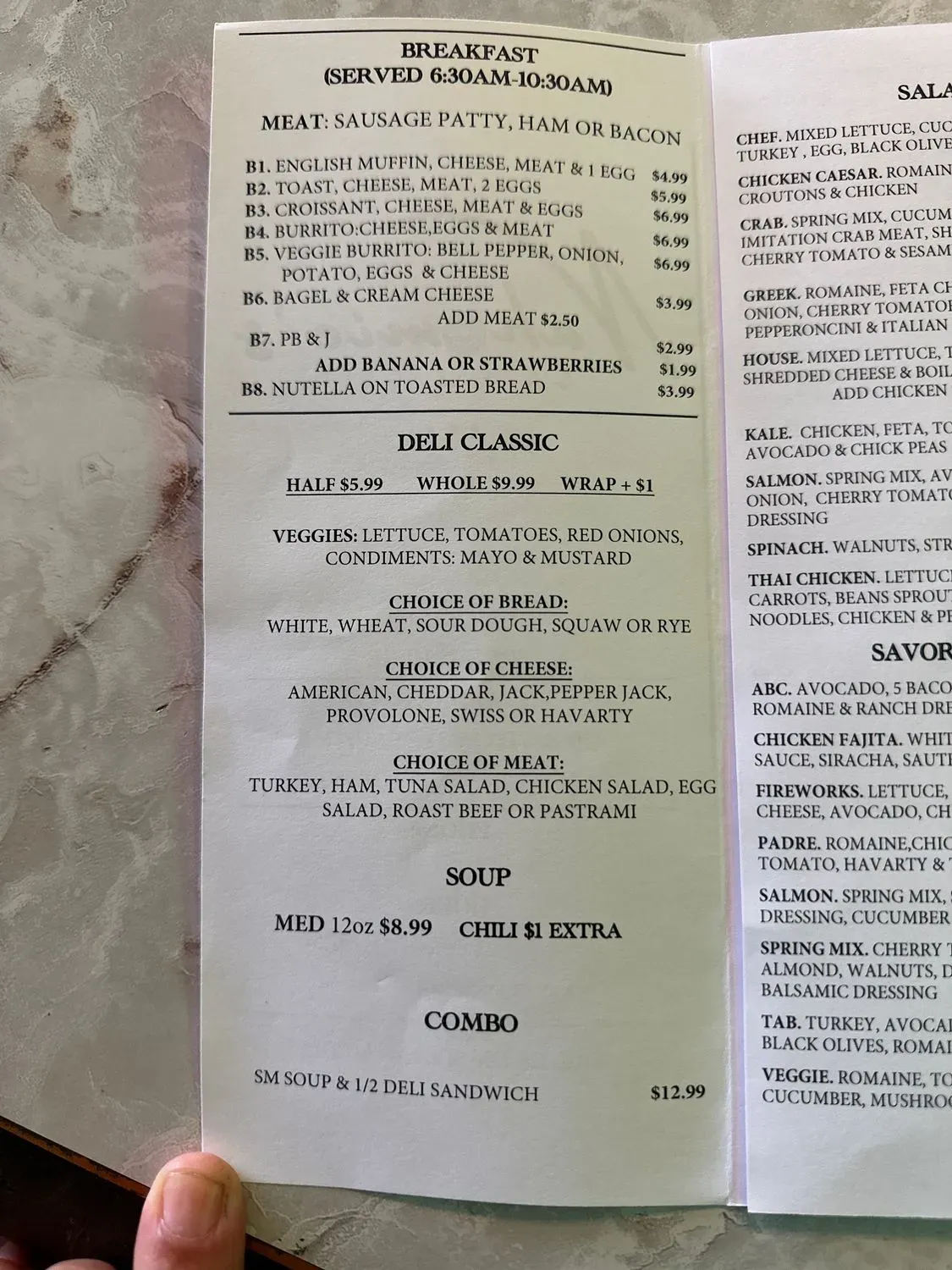 Menu 1