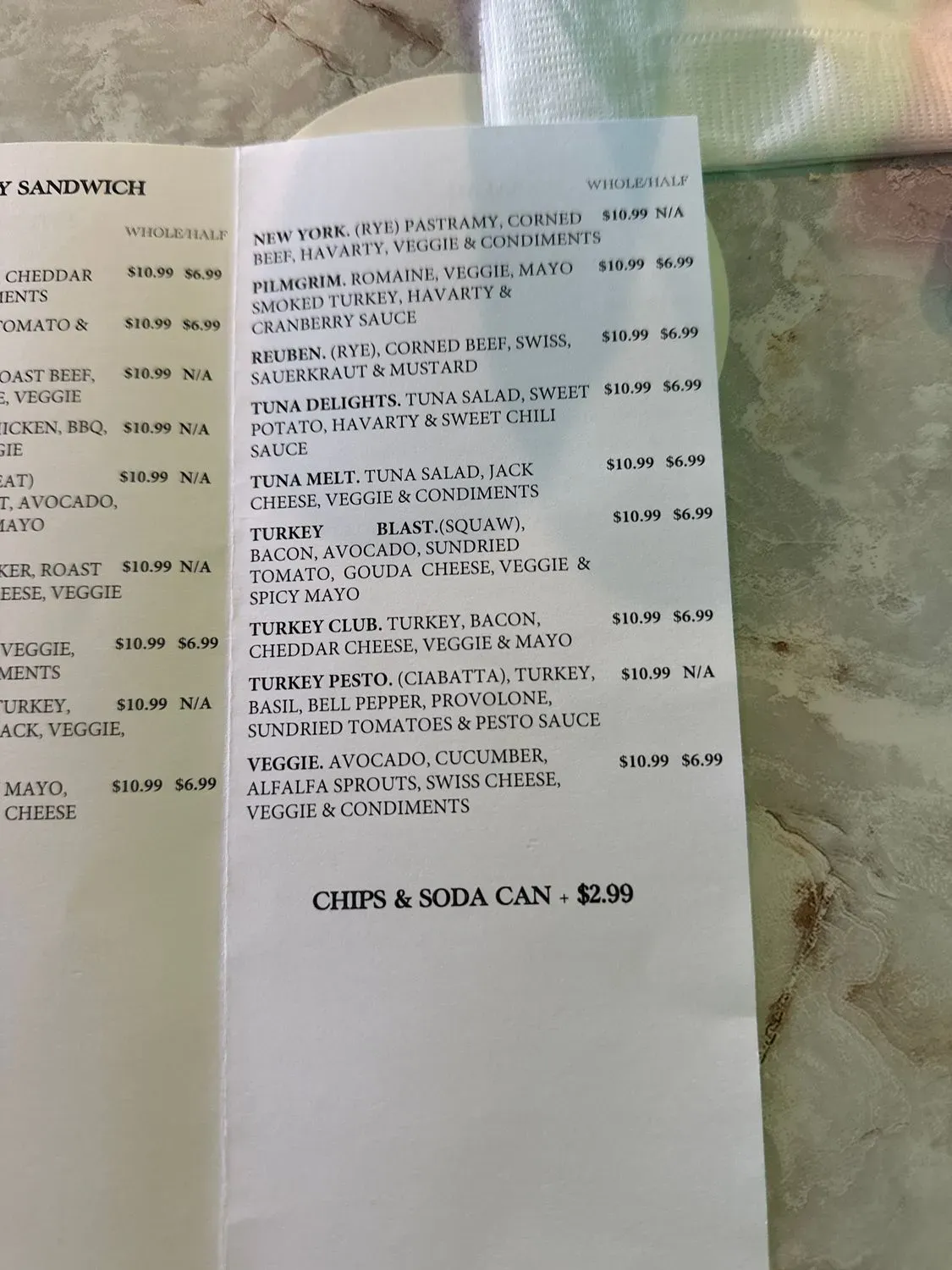 Menu 3