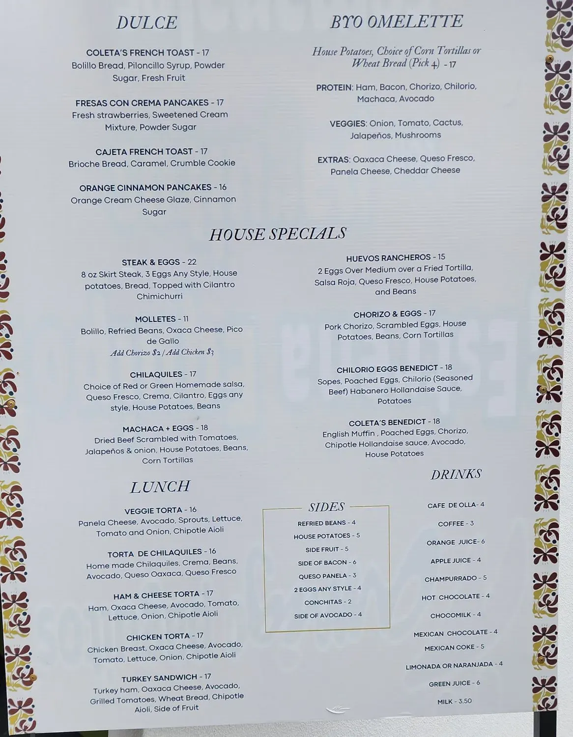 Menu 5