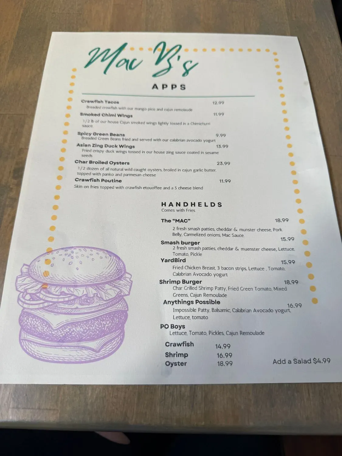 Menu 5