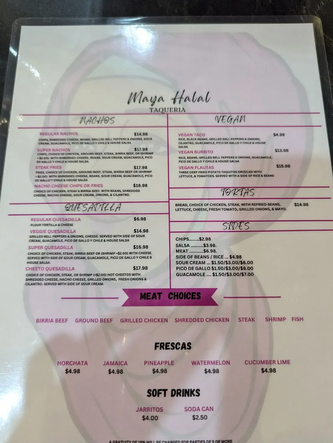 Menu 5