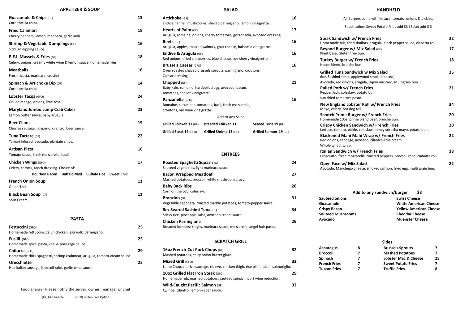 Menu 2