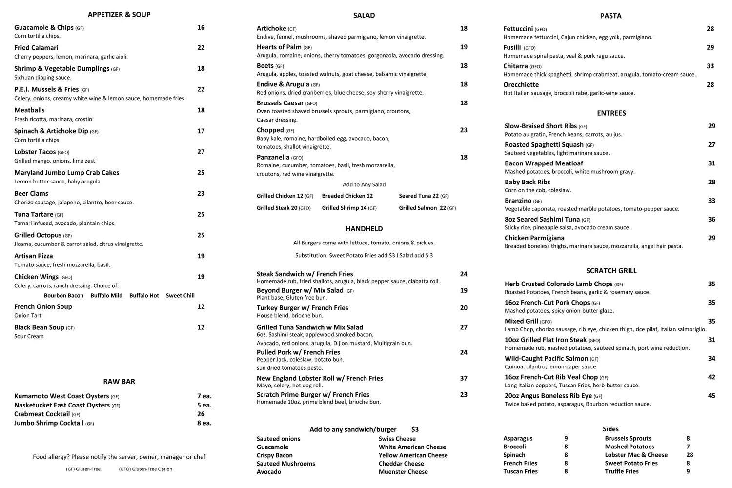 Menu 1