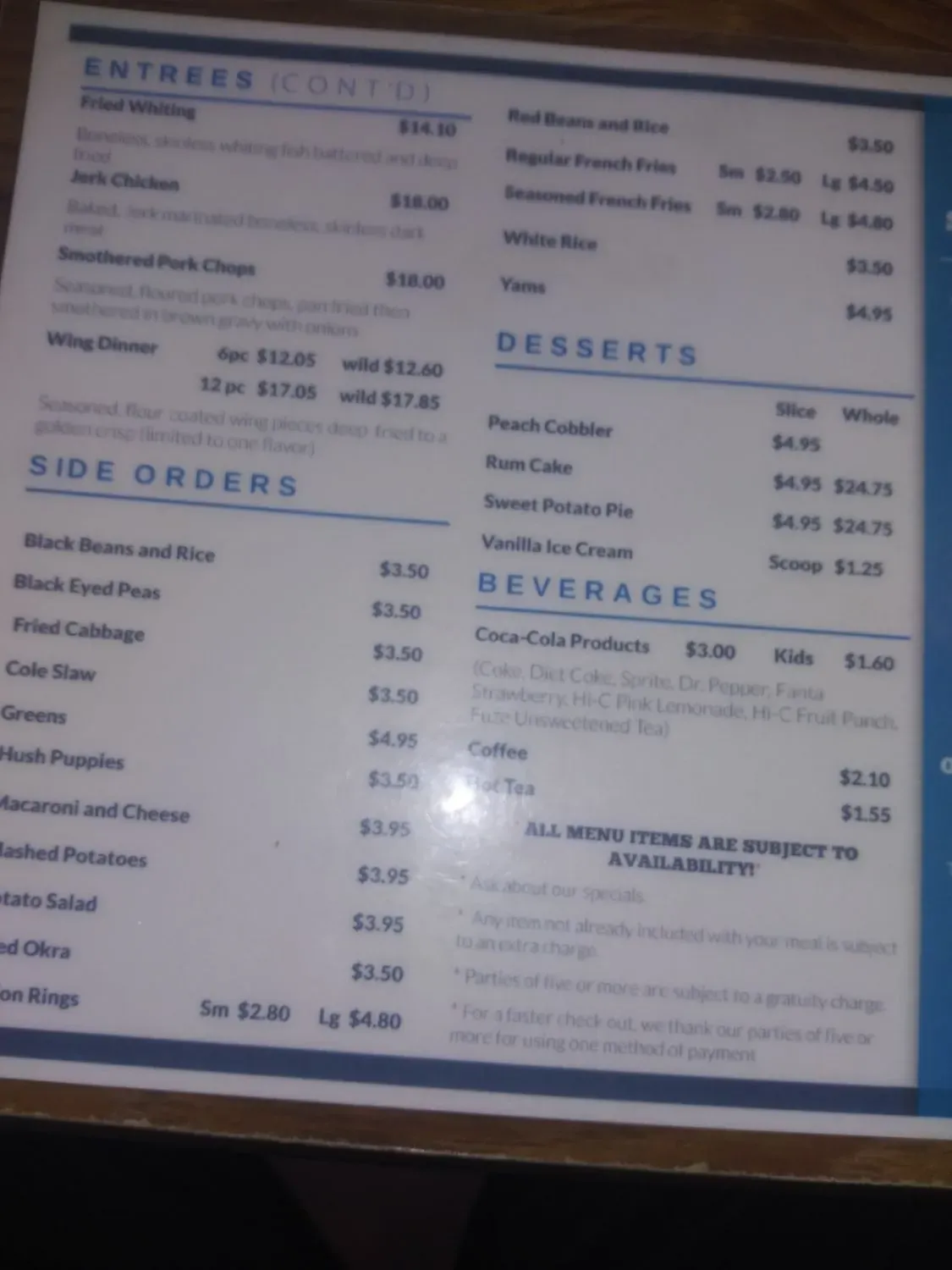 Menu 5