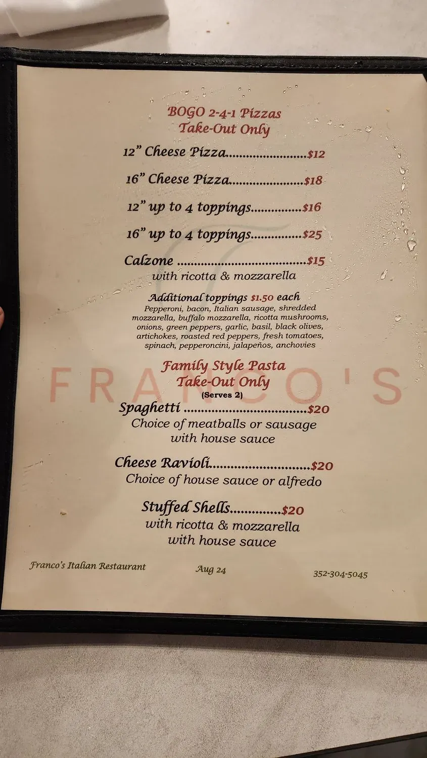 Menu 2