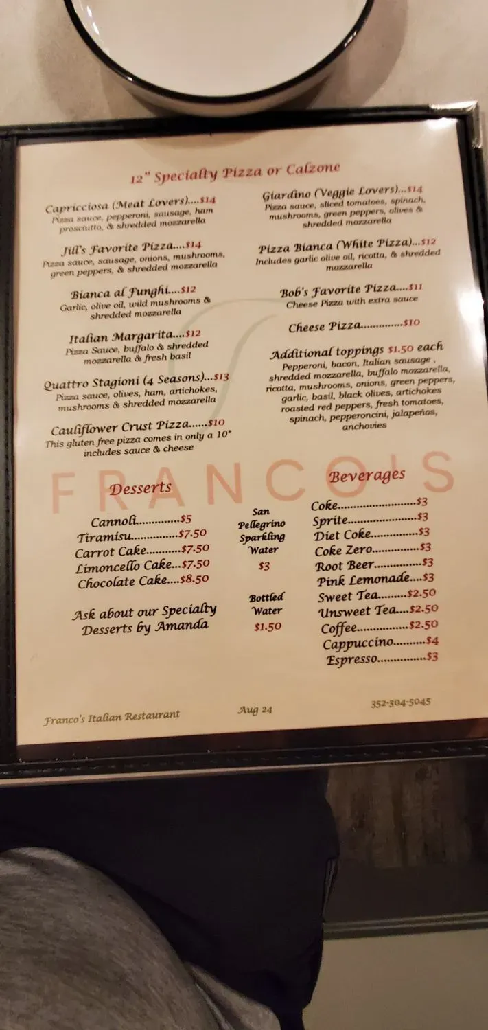 Menu 5