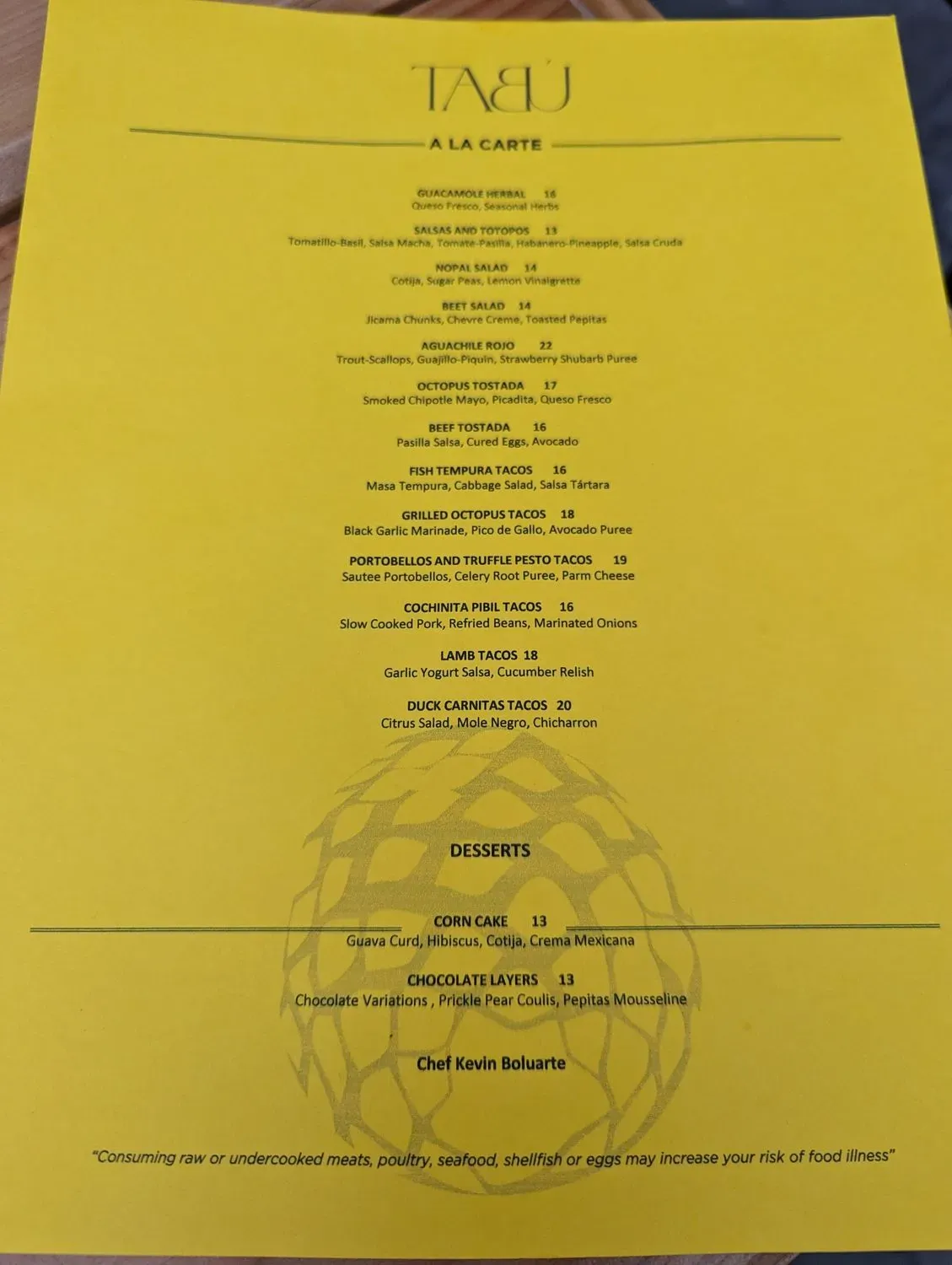 Menu 5