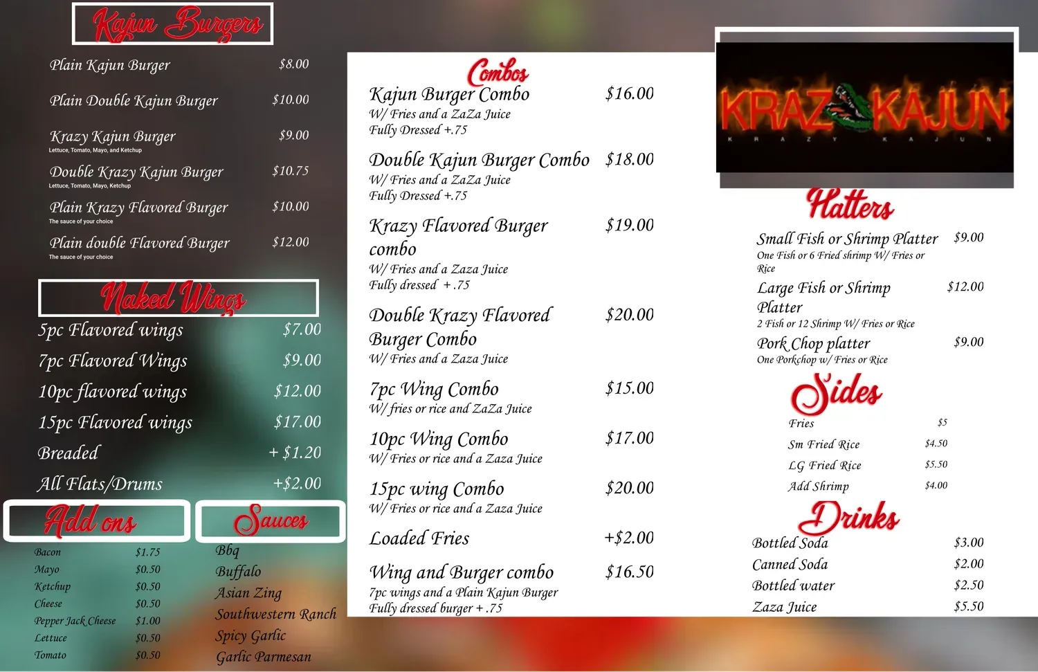 Menu 1