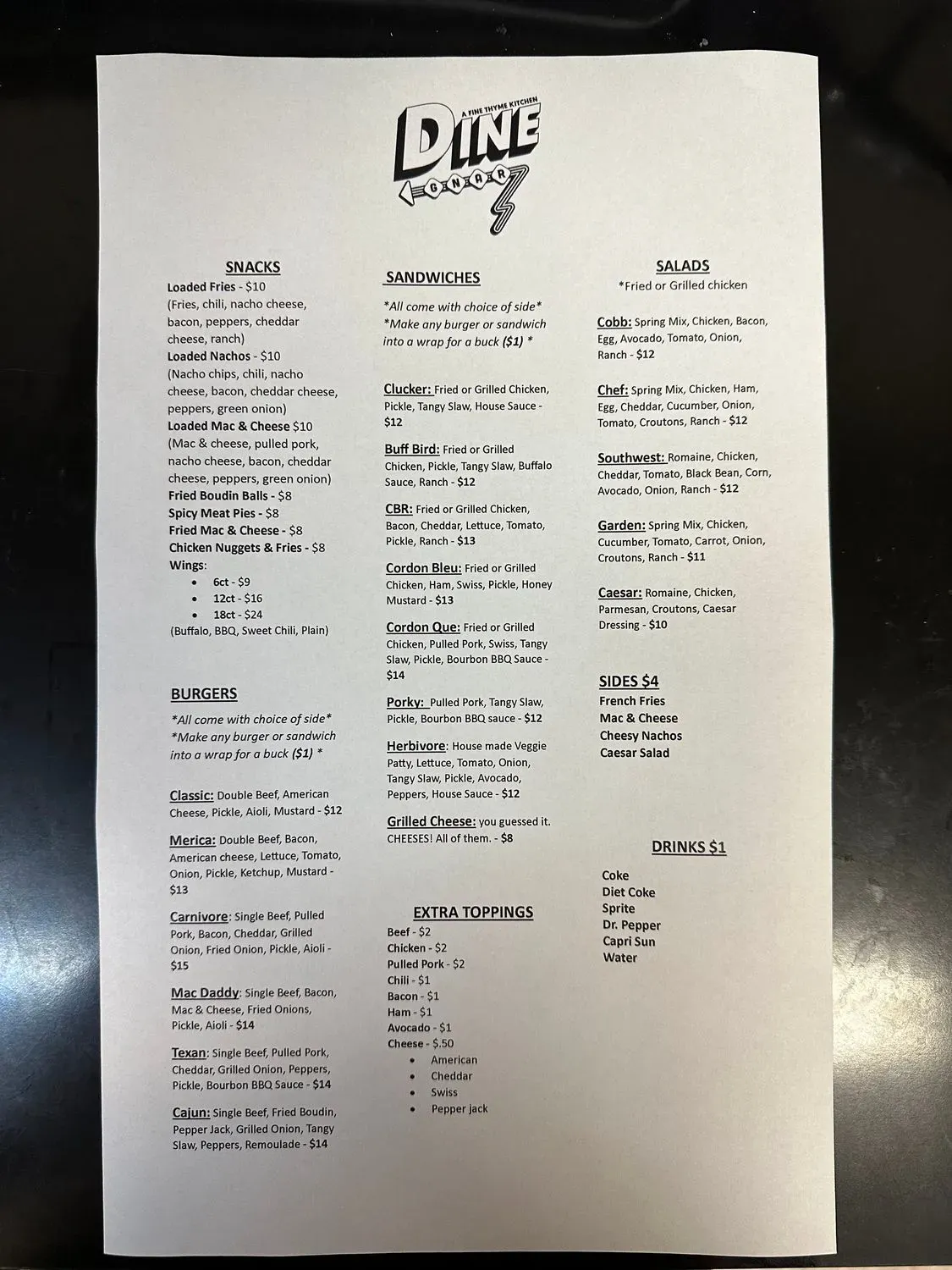 Menu 1