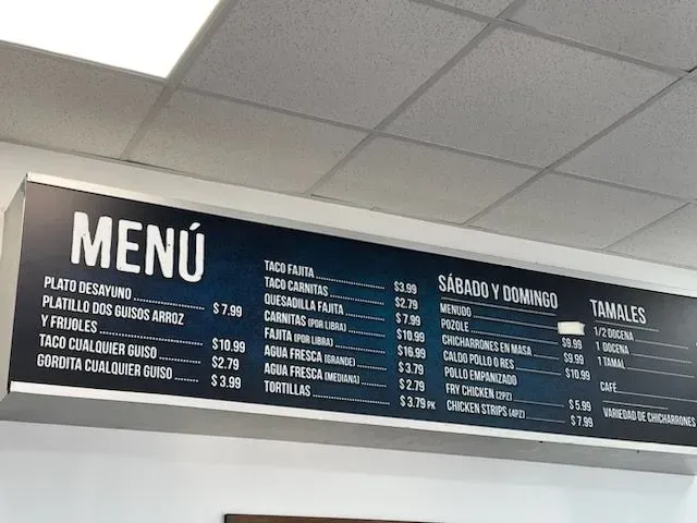 Menu 1