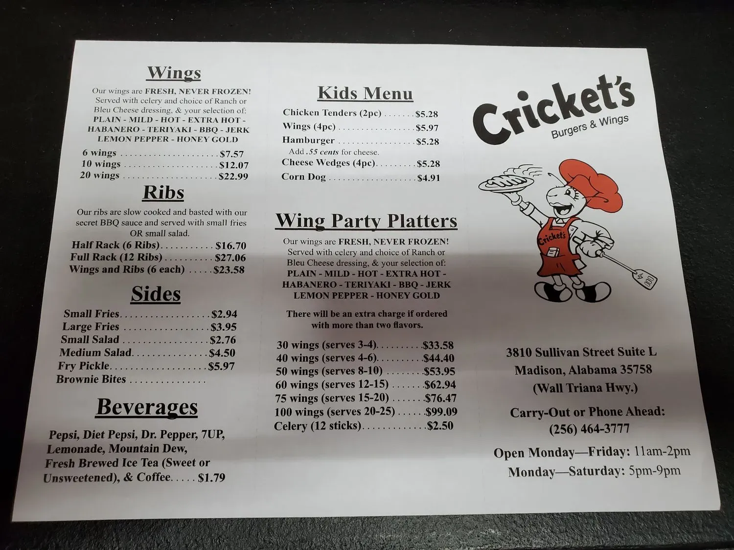 Menu 2