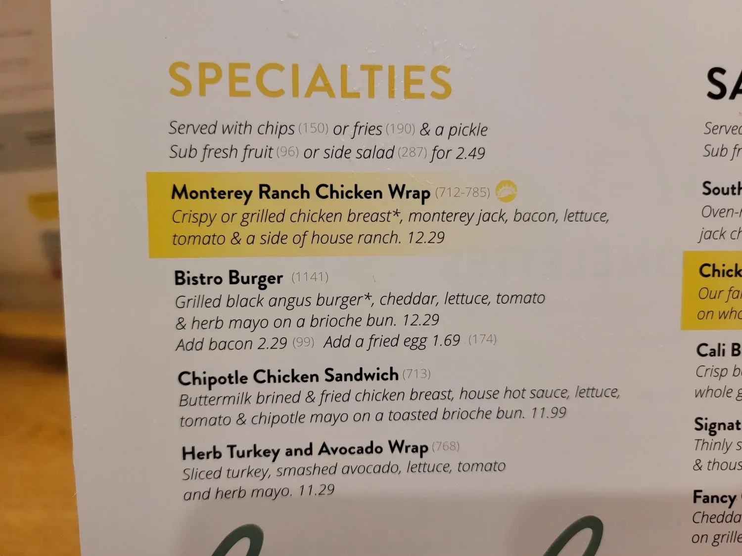 Menu 5