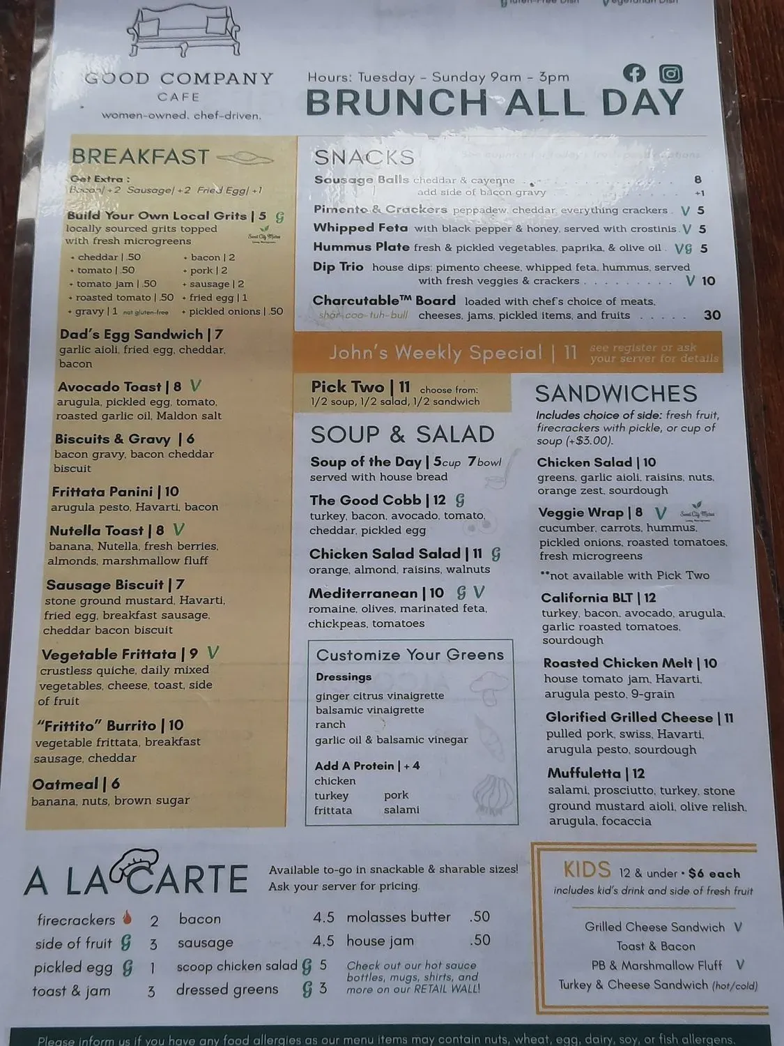 Menu 5