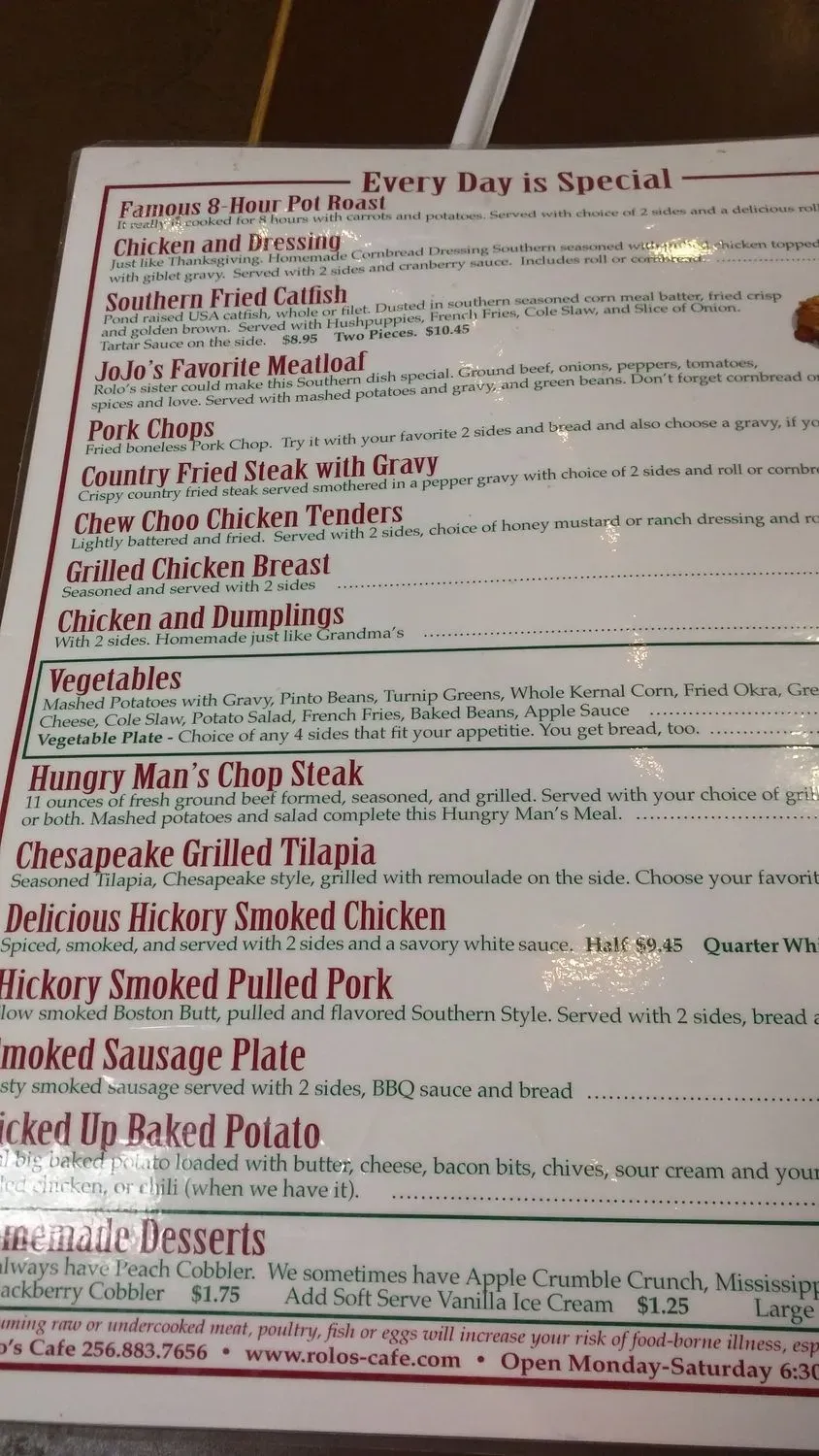 Menu 5