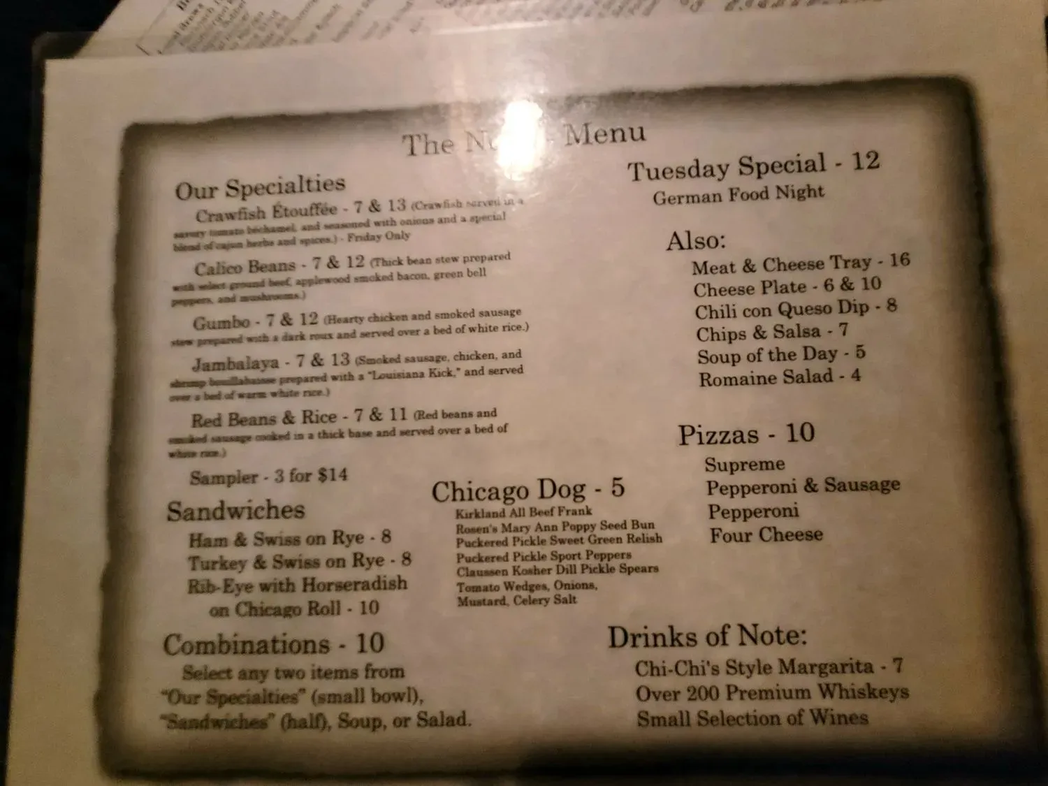 Menu 4