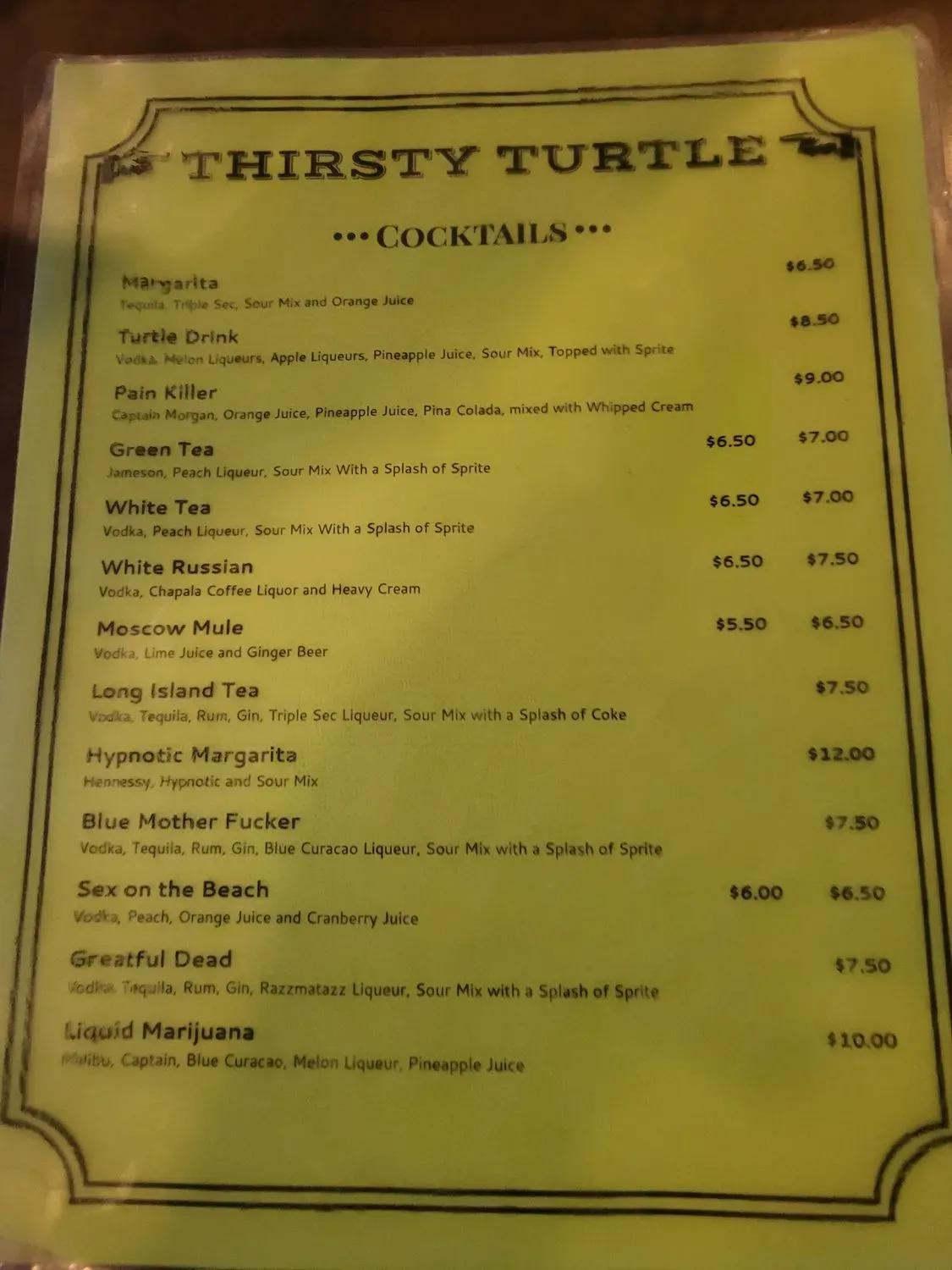 Menu 5