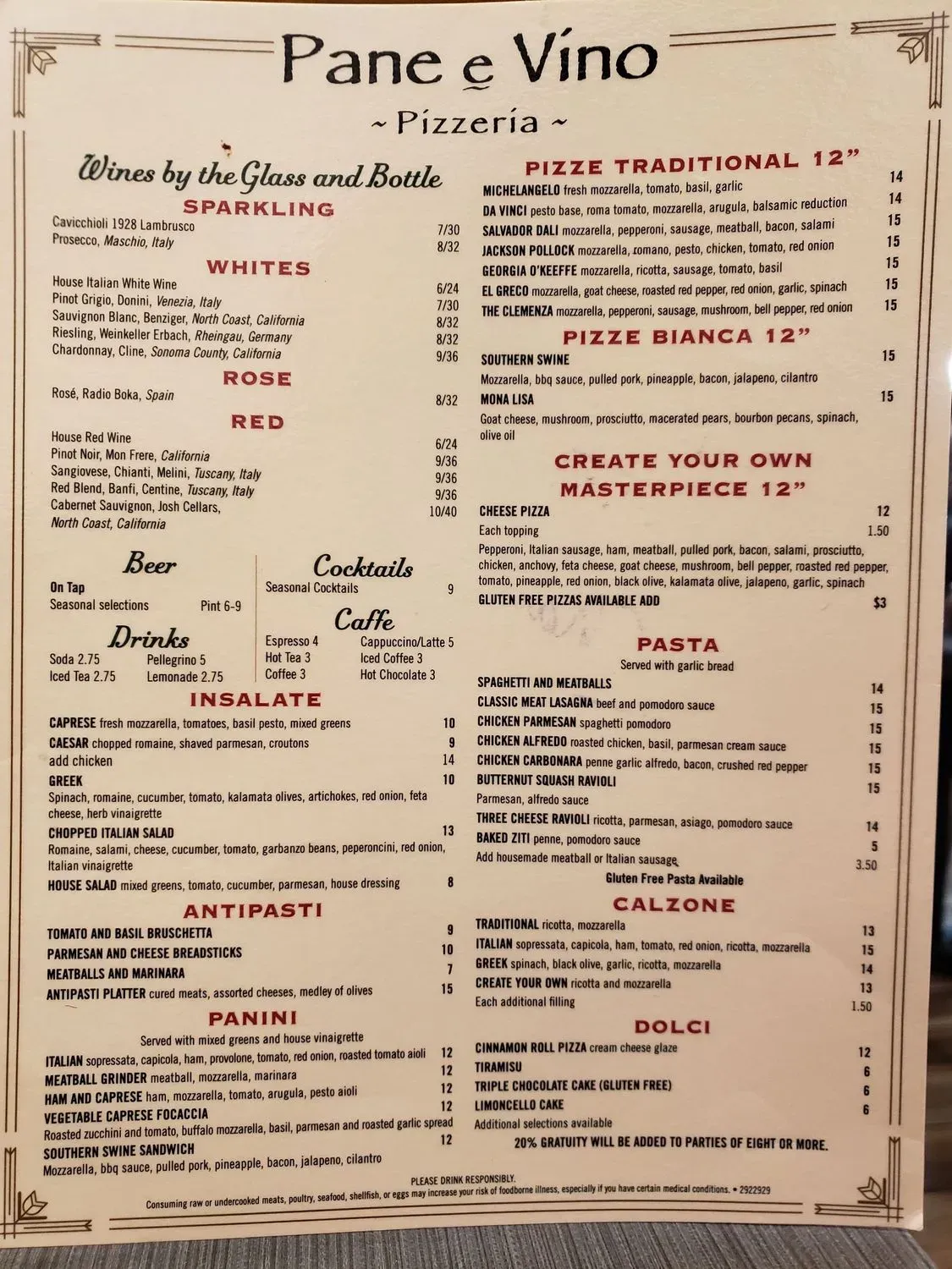 Menu 1