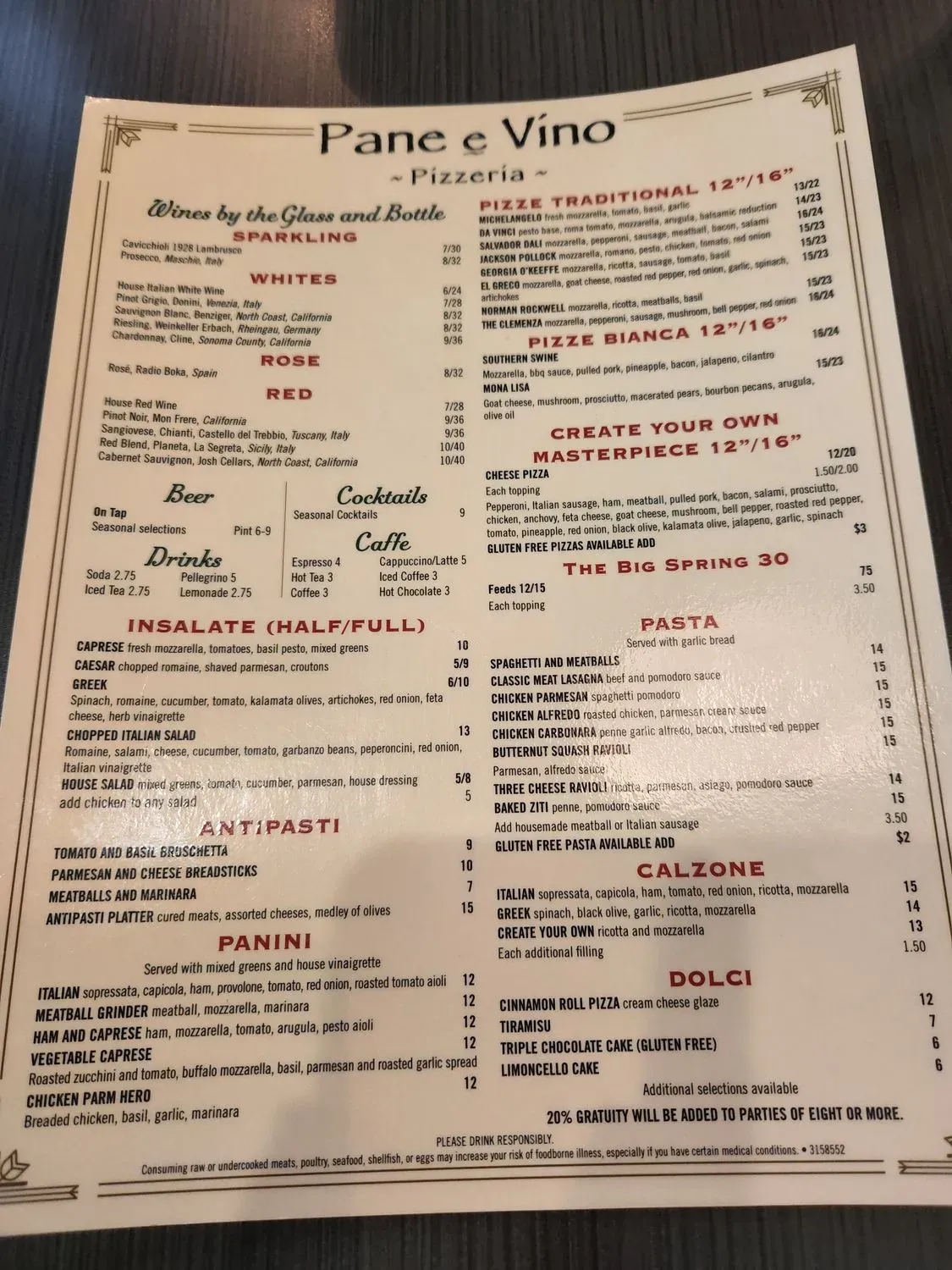 Menu 5