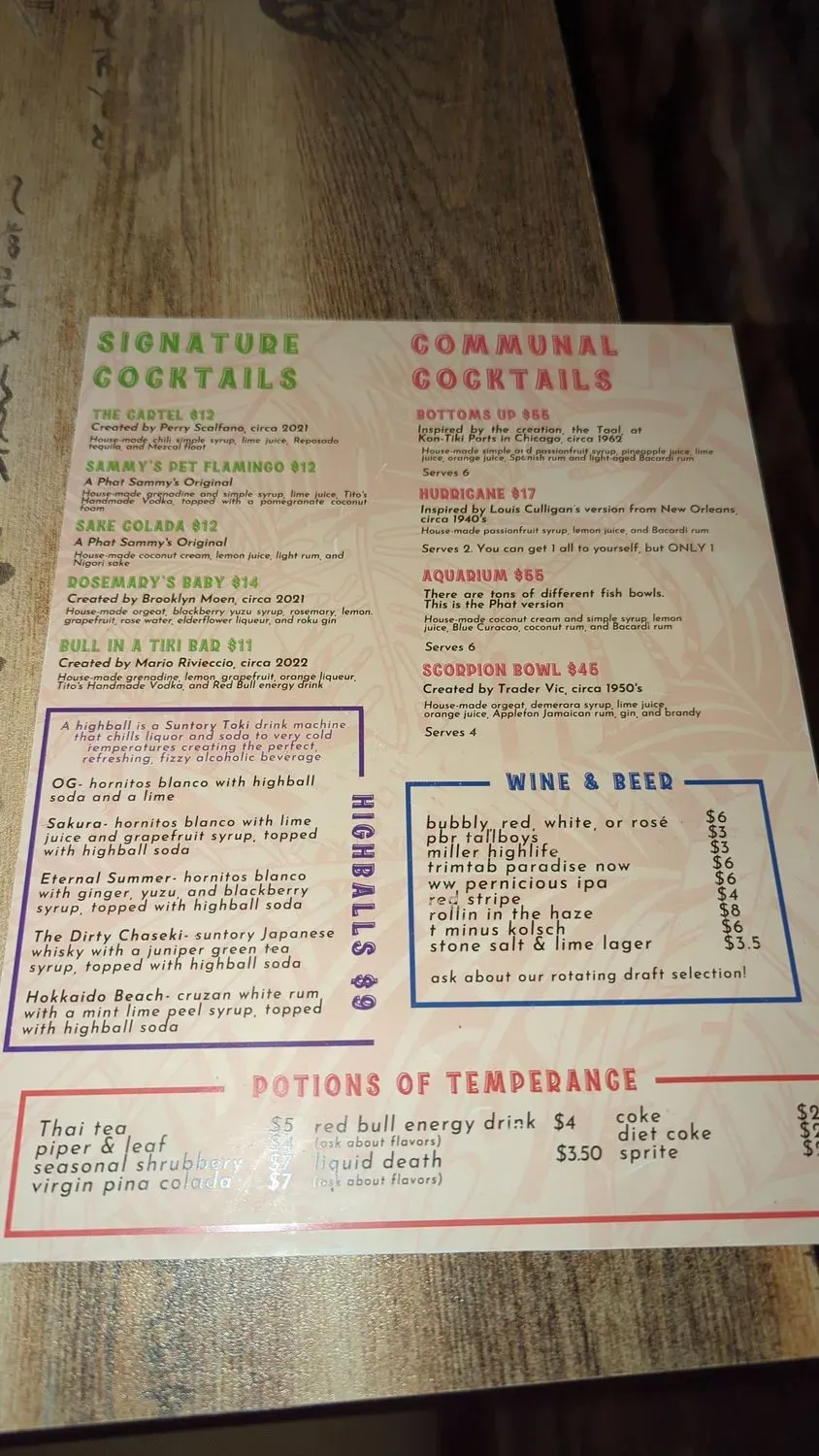 Menu 5