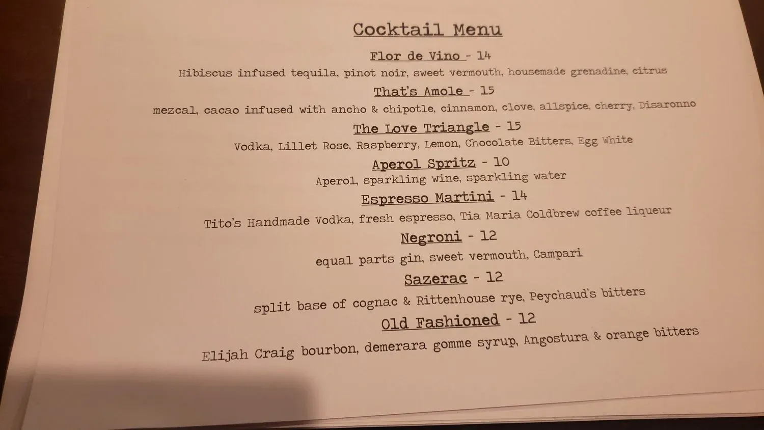 Menu 2