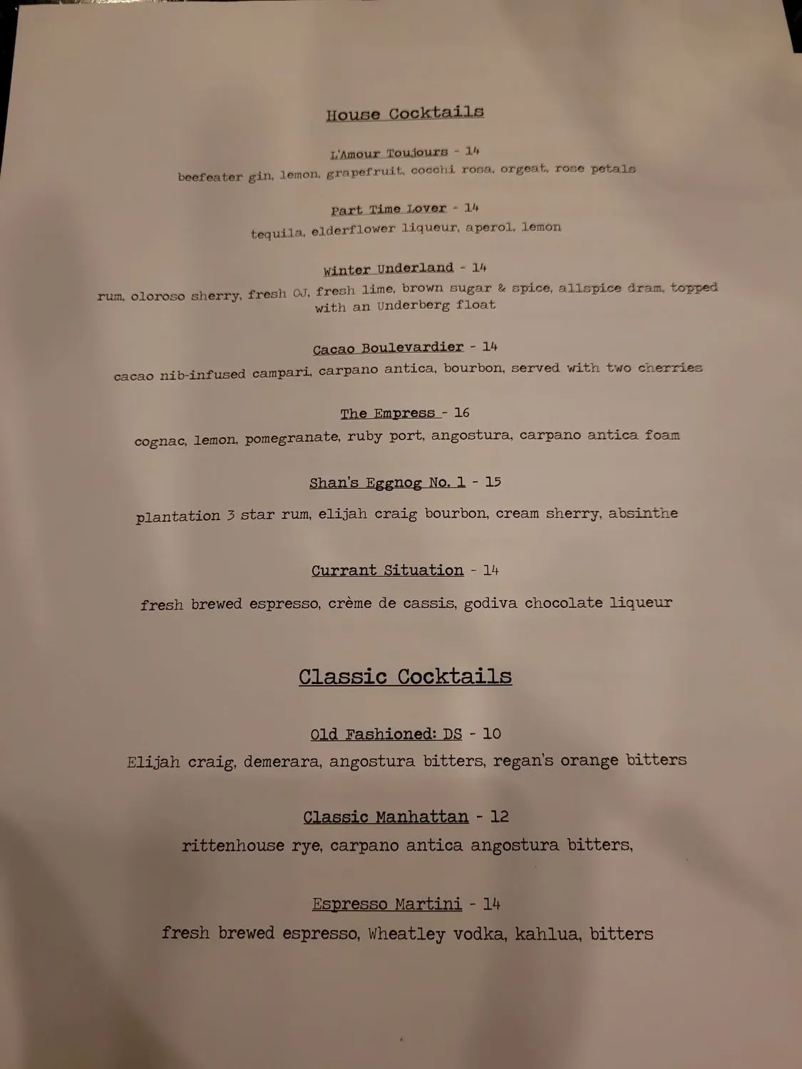 Menu 5