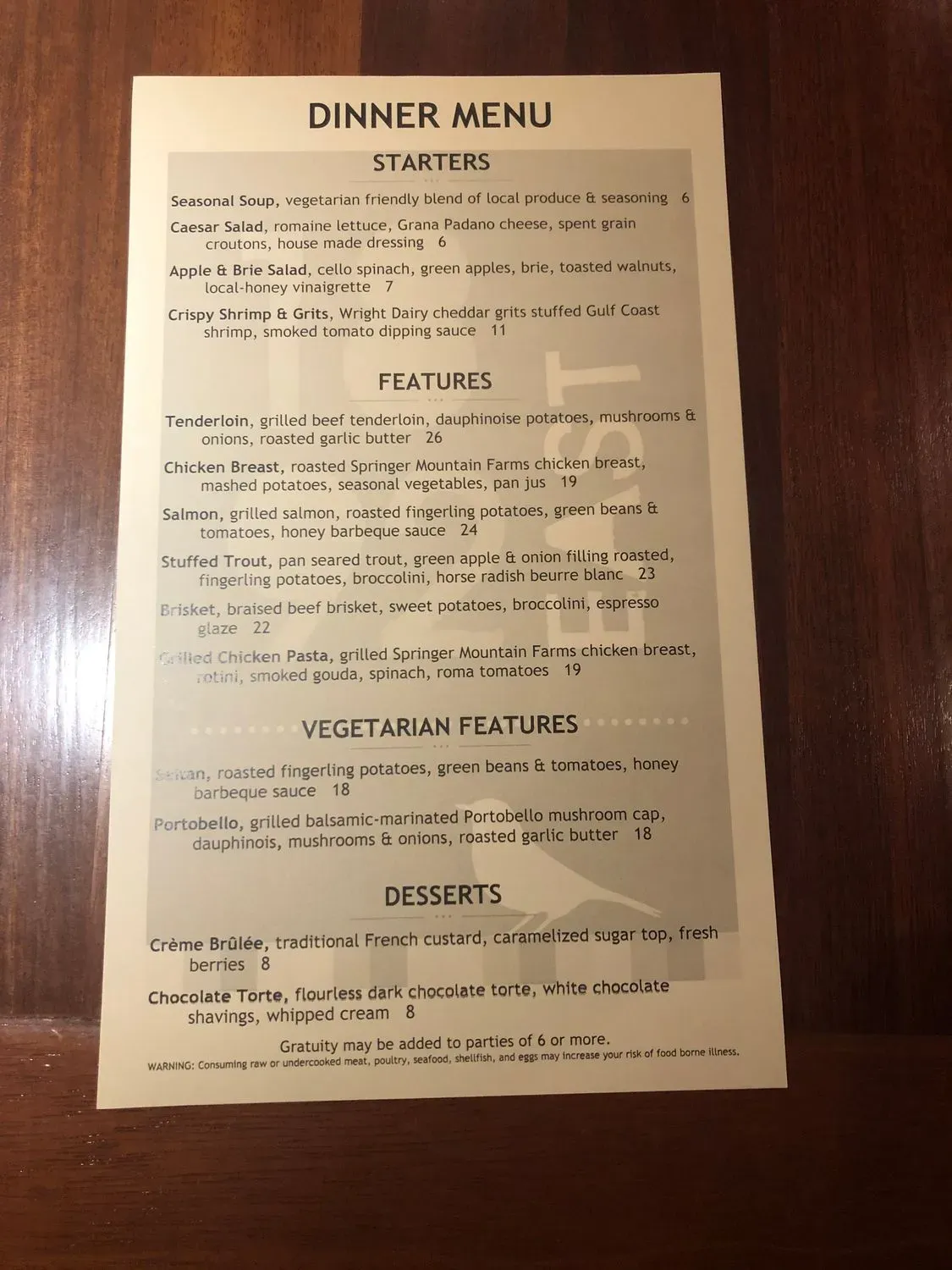 Menu 5