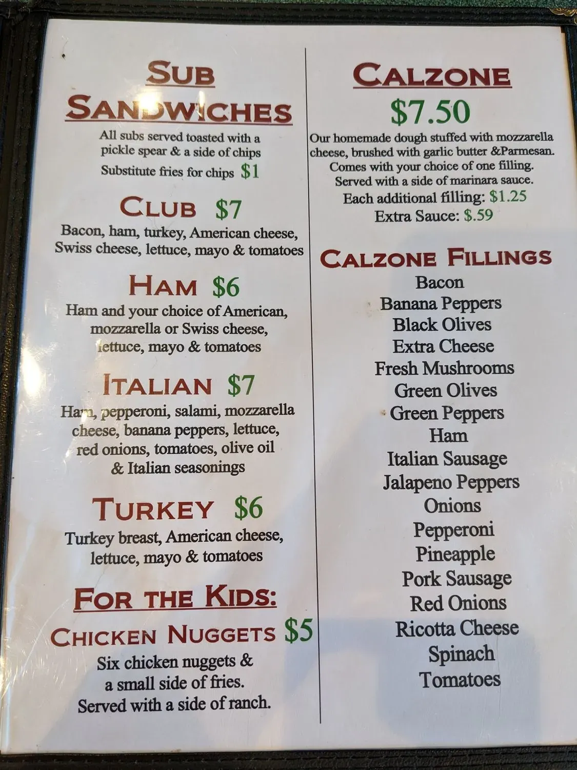 Menu 2