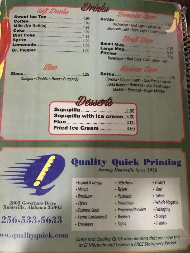 Menu 1