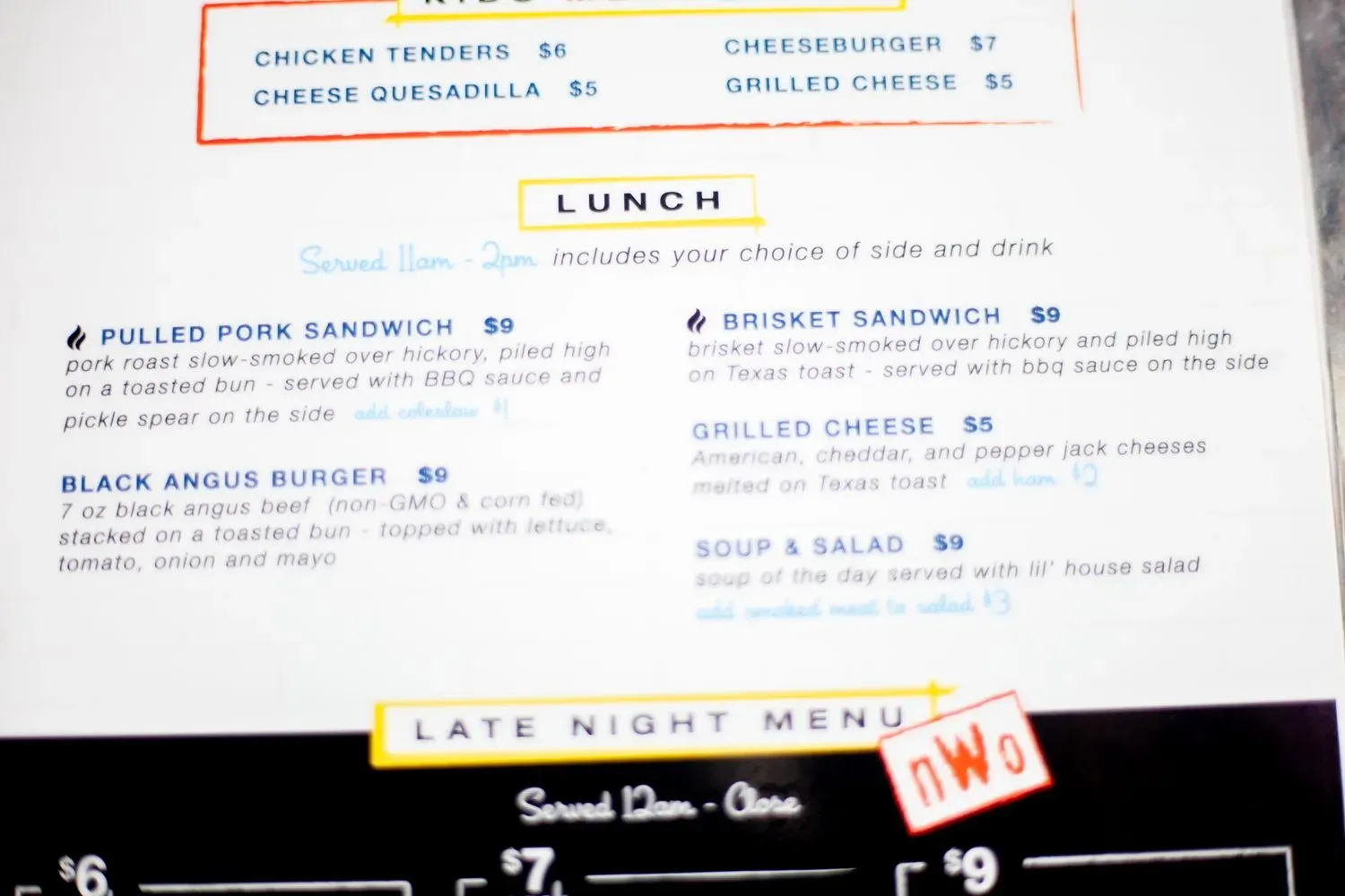 Menu 2