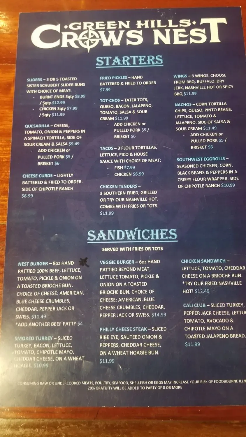 Menu 4