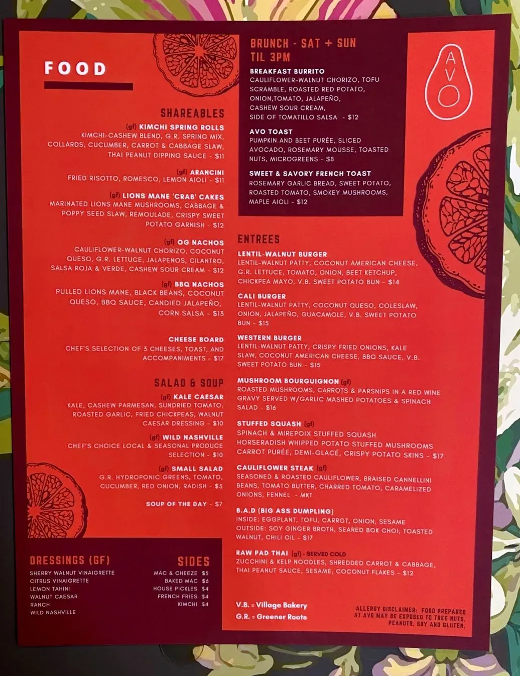 Menu 3