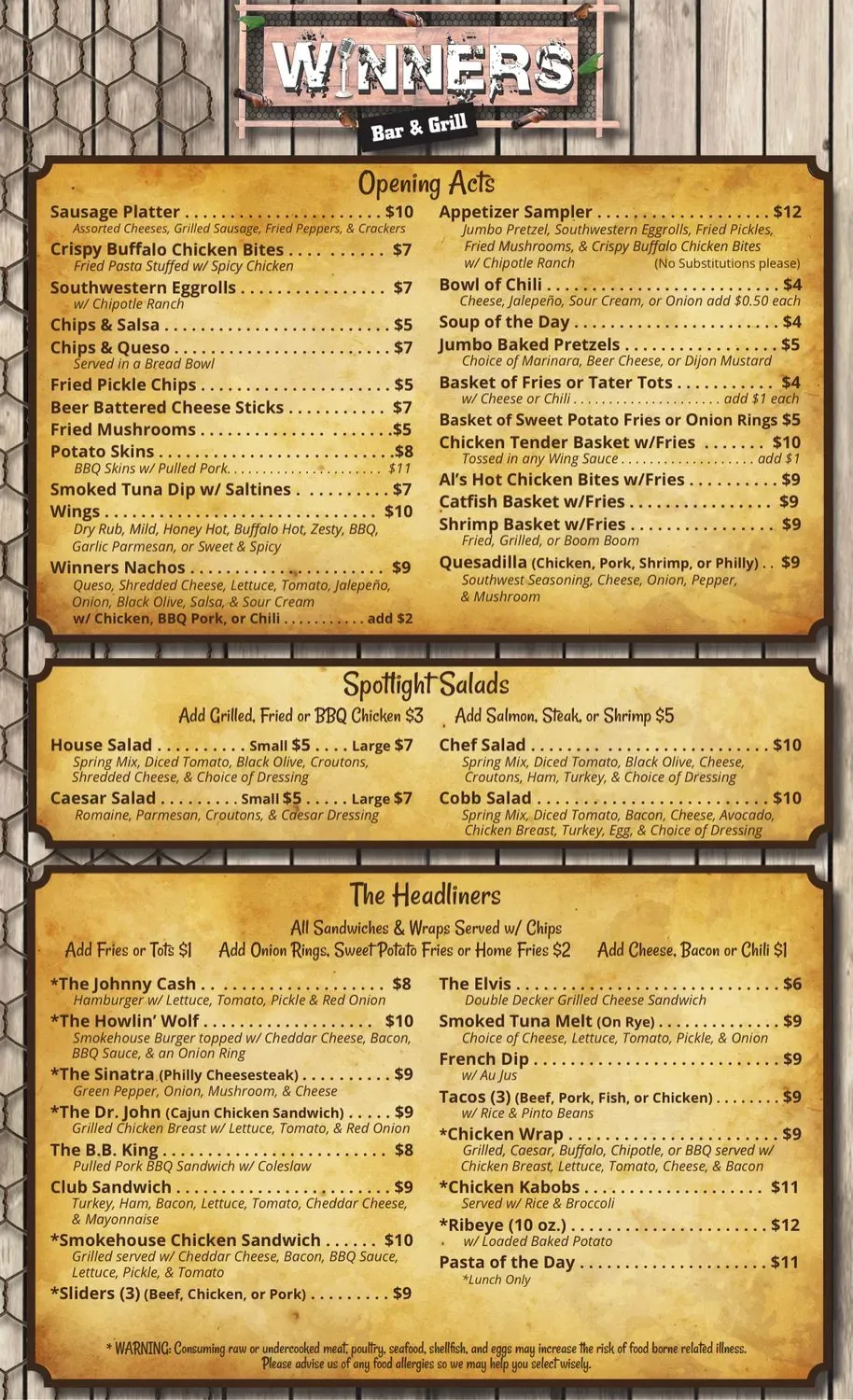 Menu 5