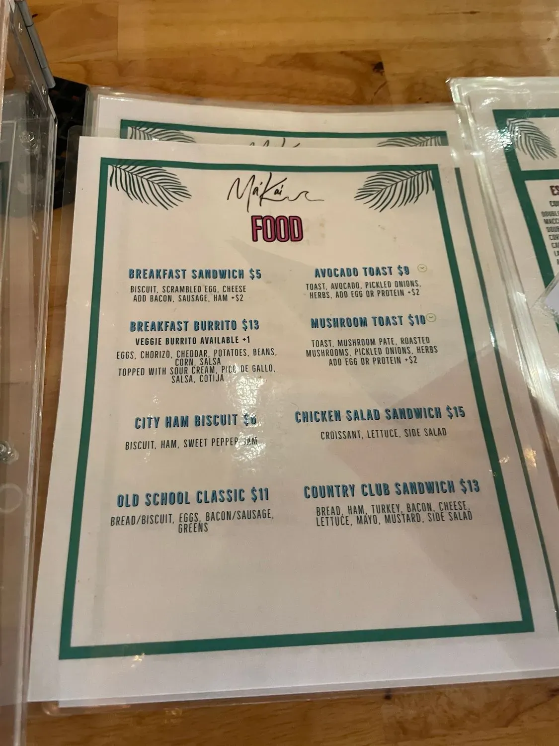 Menu 4