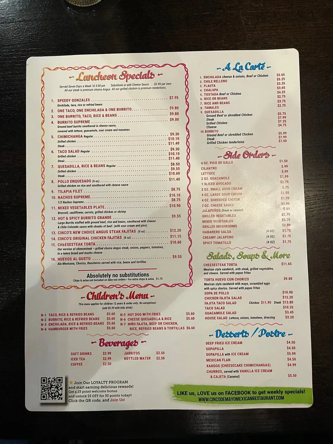 Menu 2