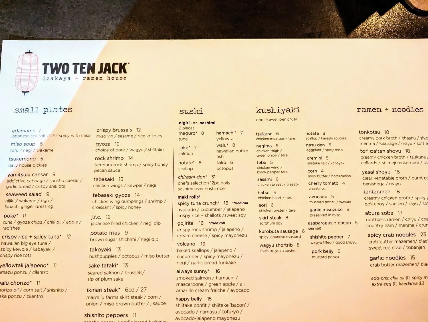 Menu 4