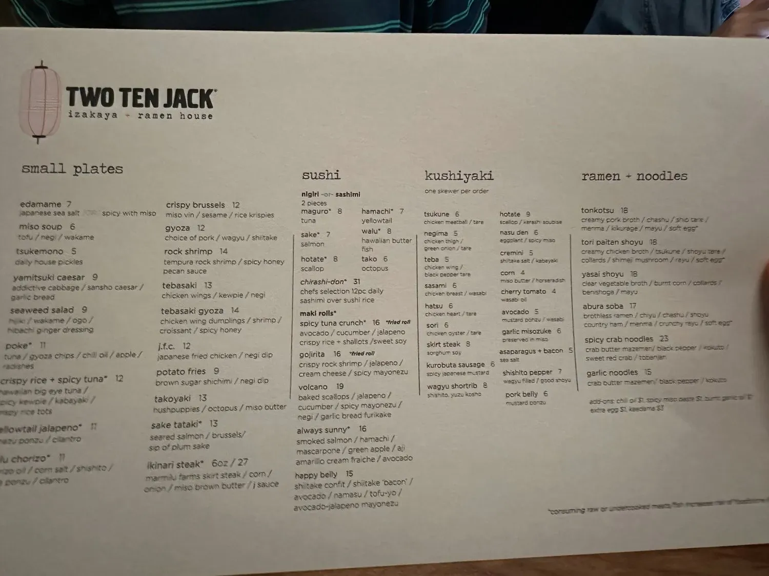 Menu 2