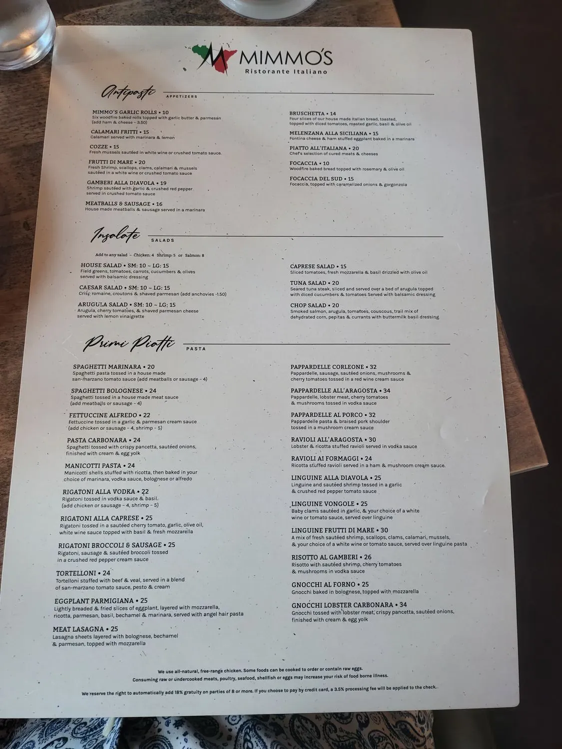 Menu 5