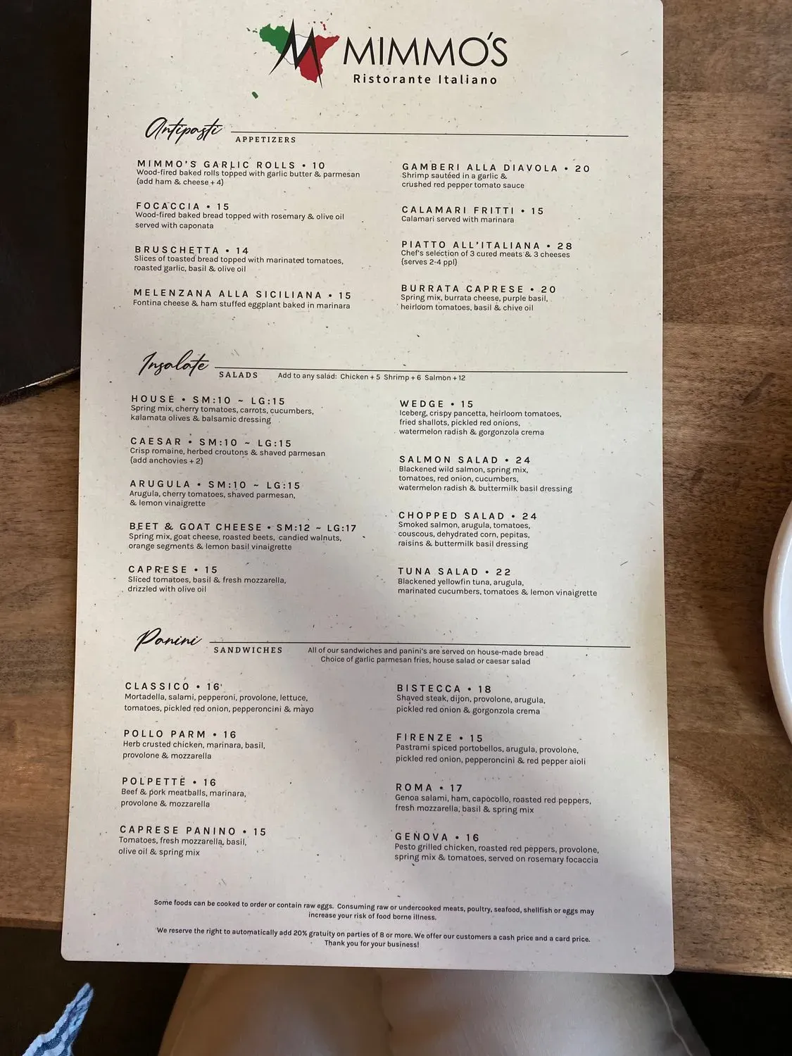 Menu 2