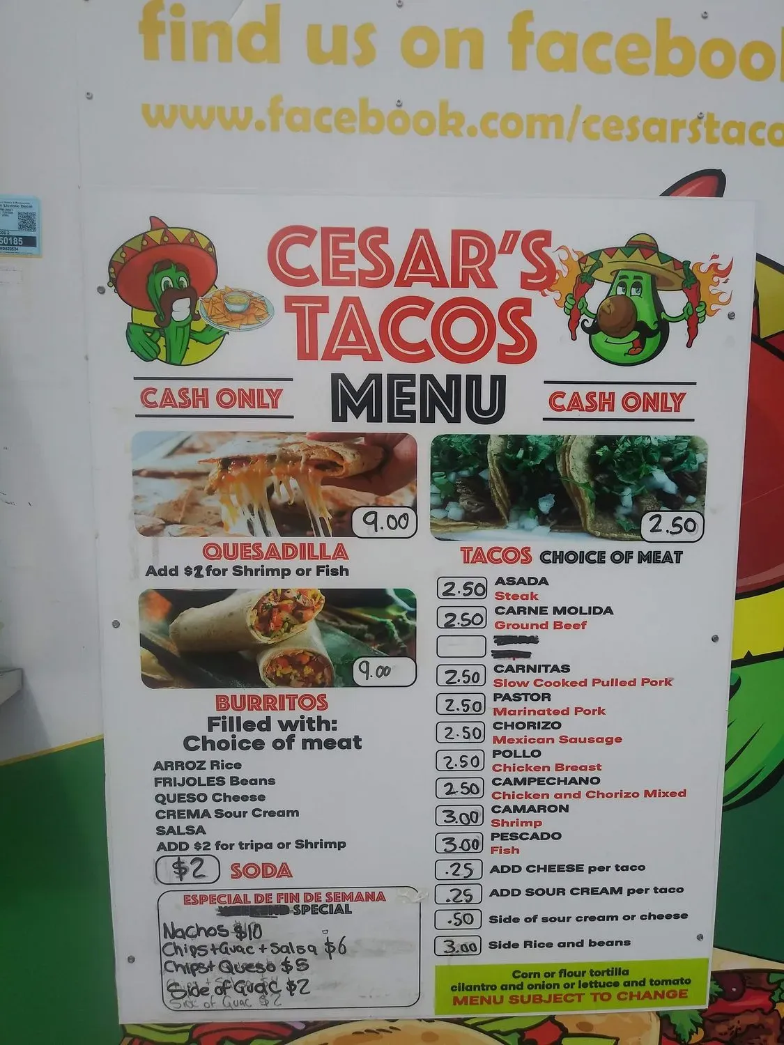 Menu 5