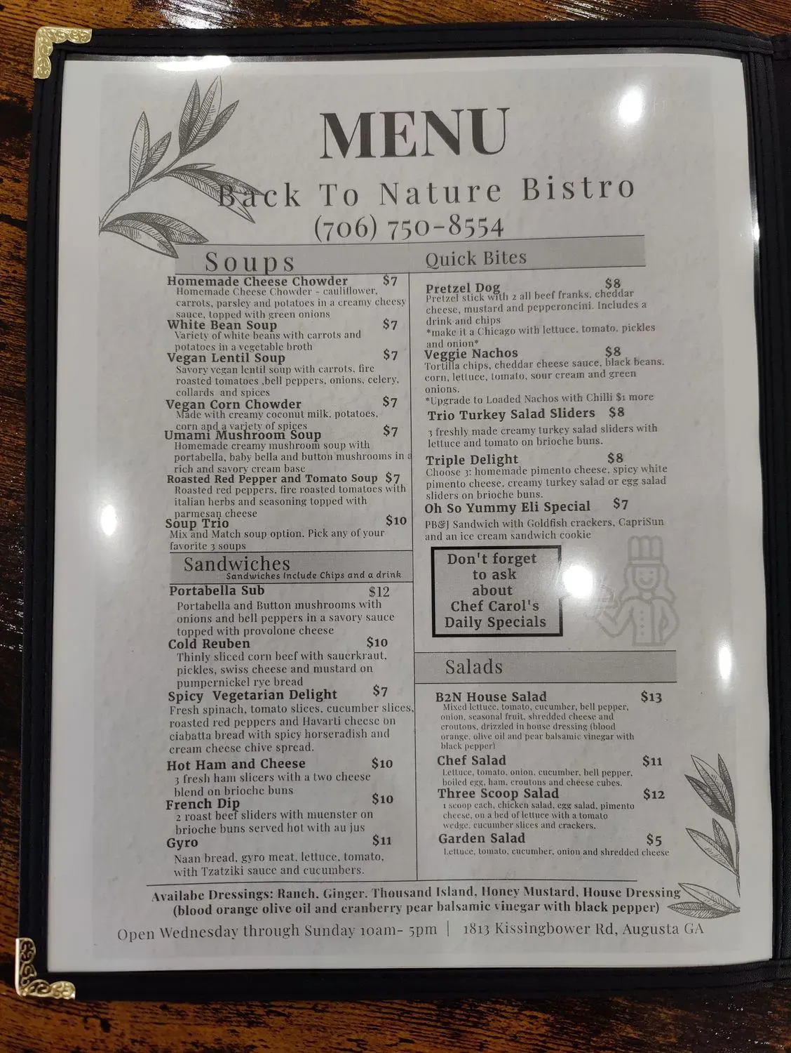 Menu 6