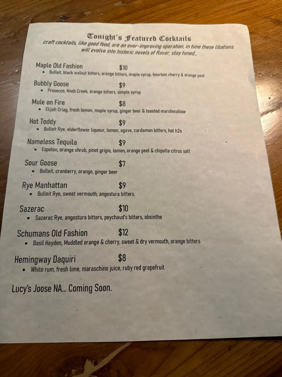 Menu 5