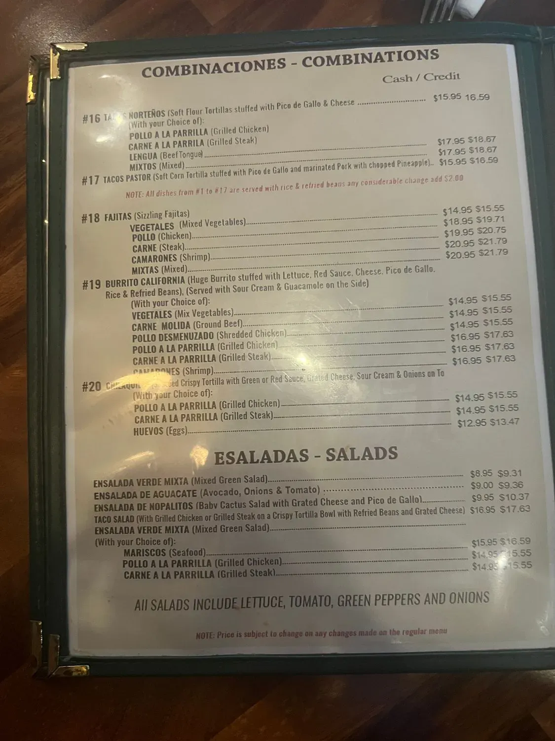 Menu 2