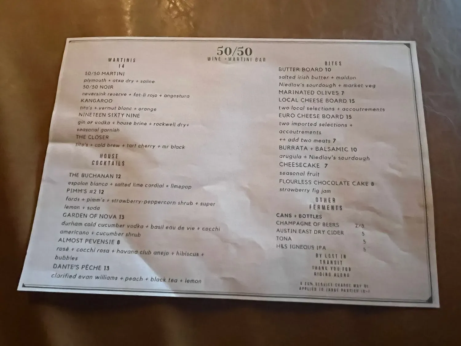 Menu 1