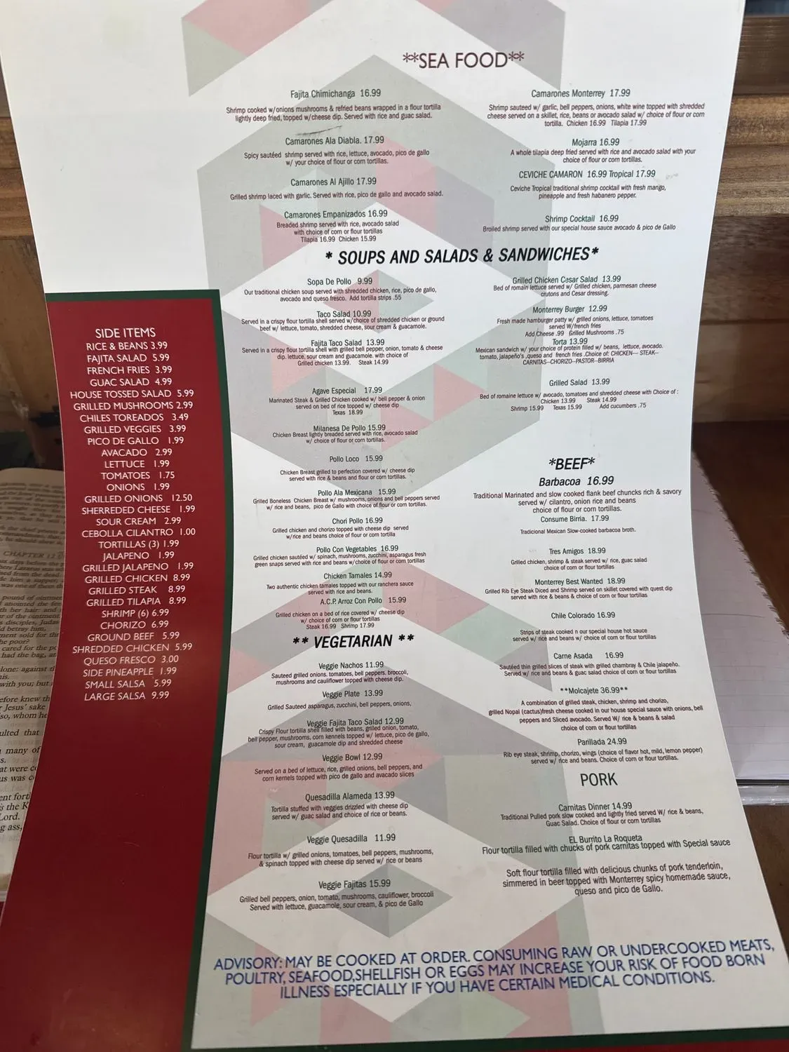 Menu 5