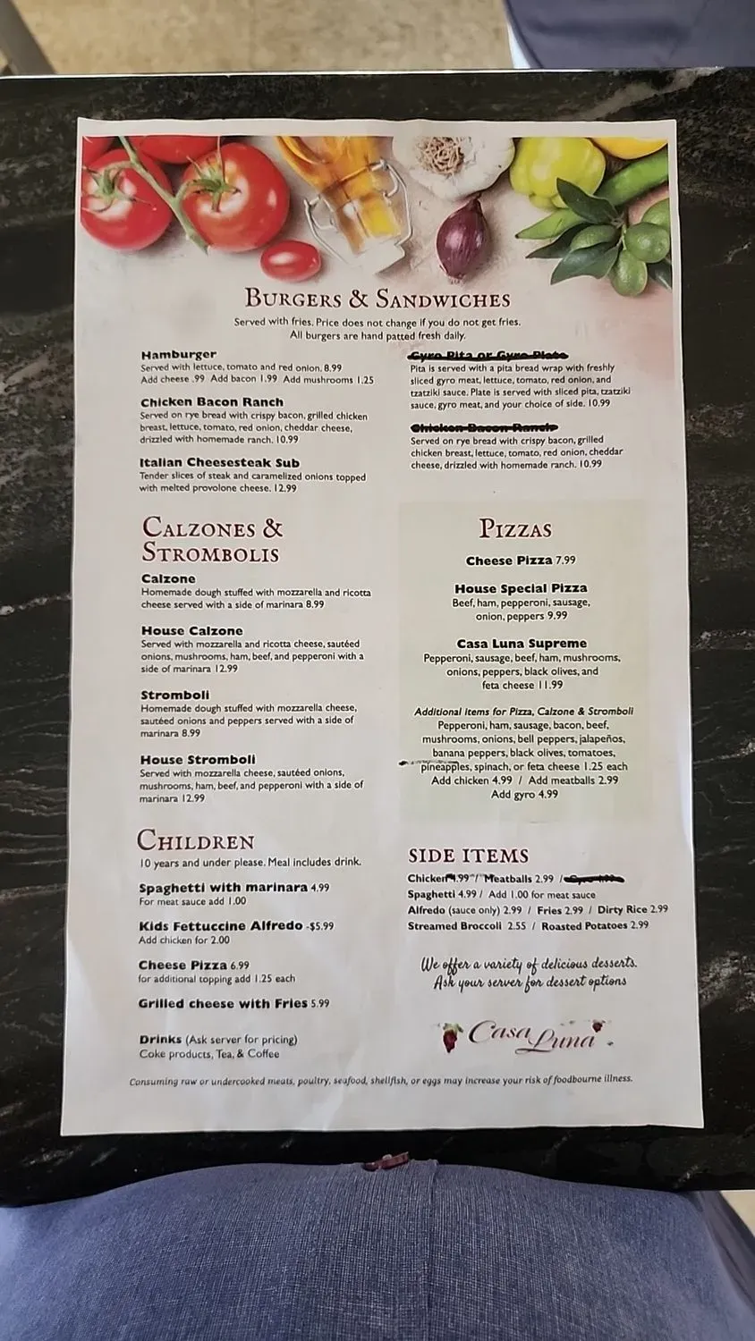 Menu 6