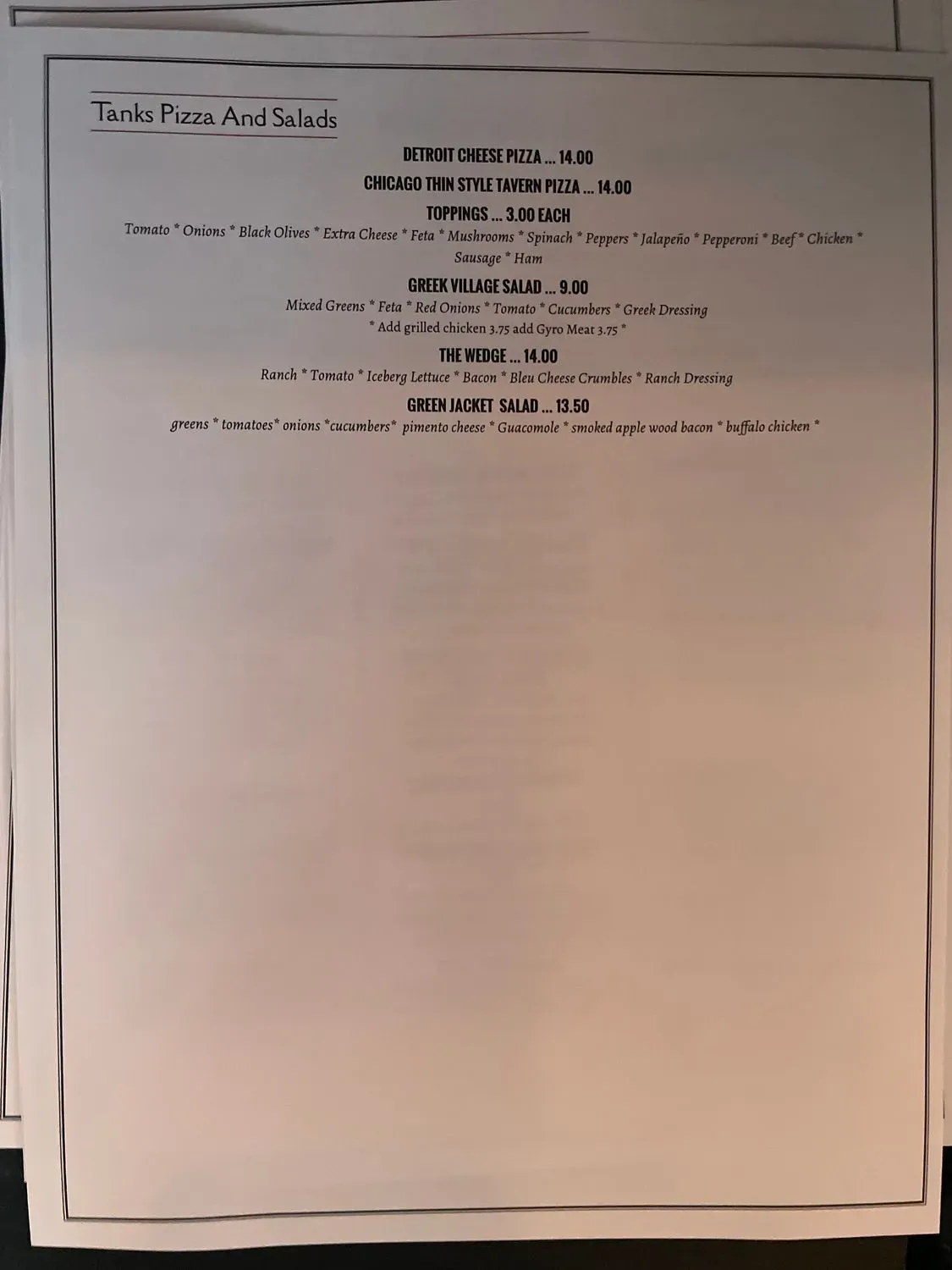 Menu 2