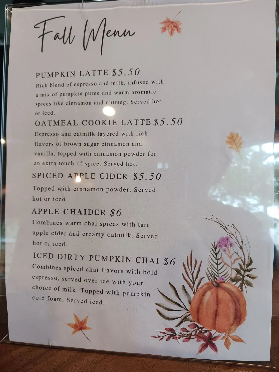 Menu 5