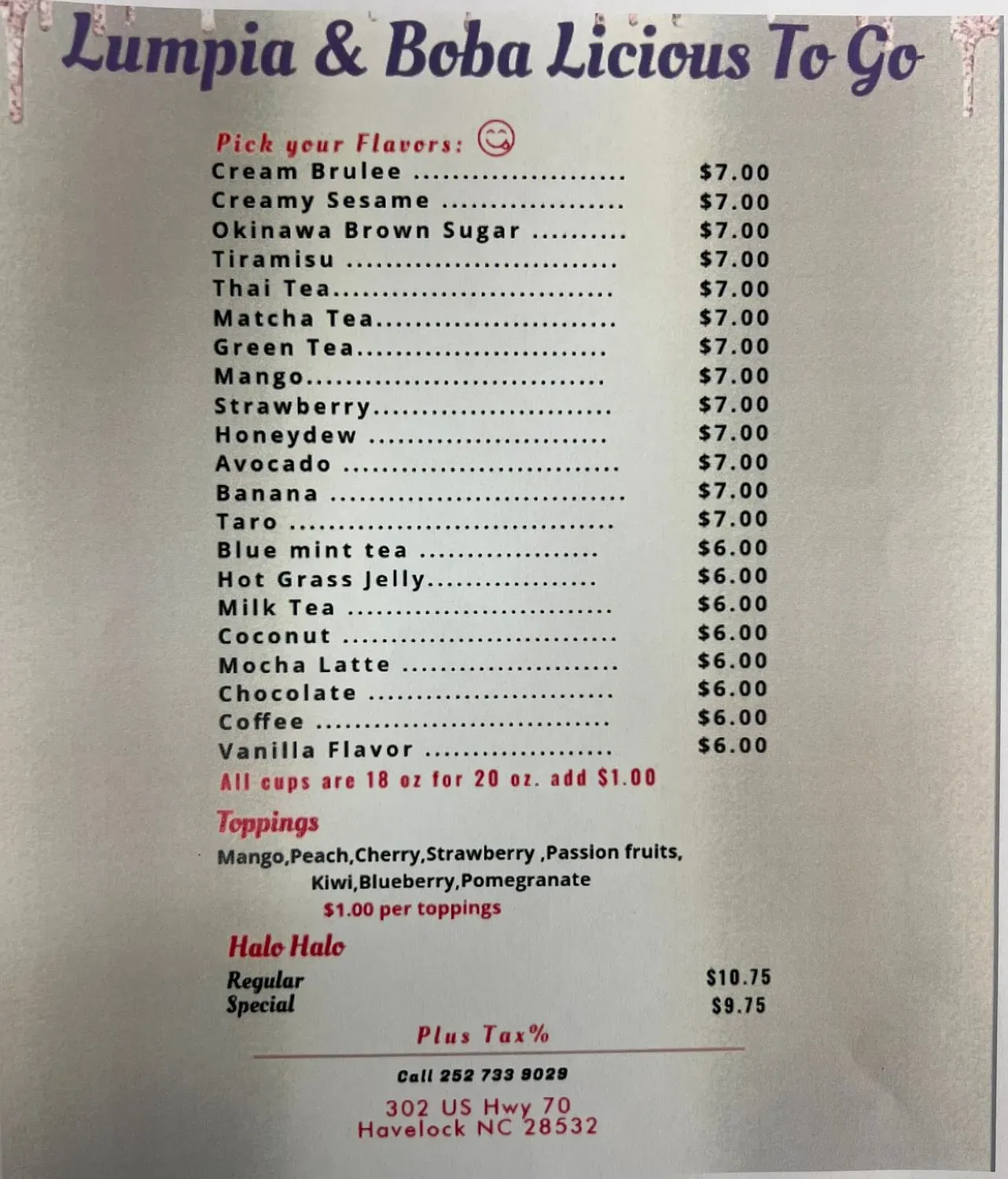 Menu 1